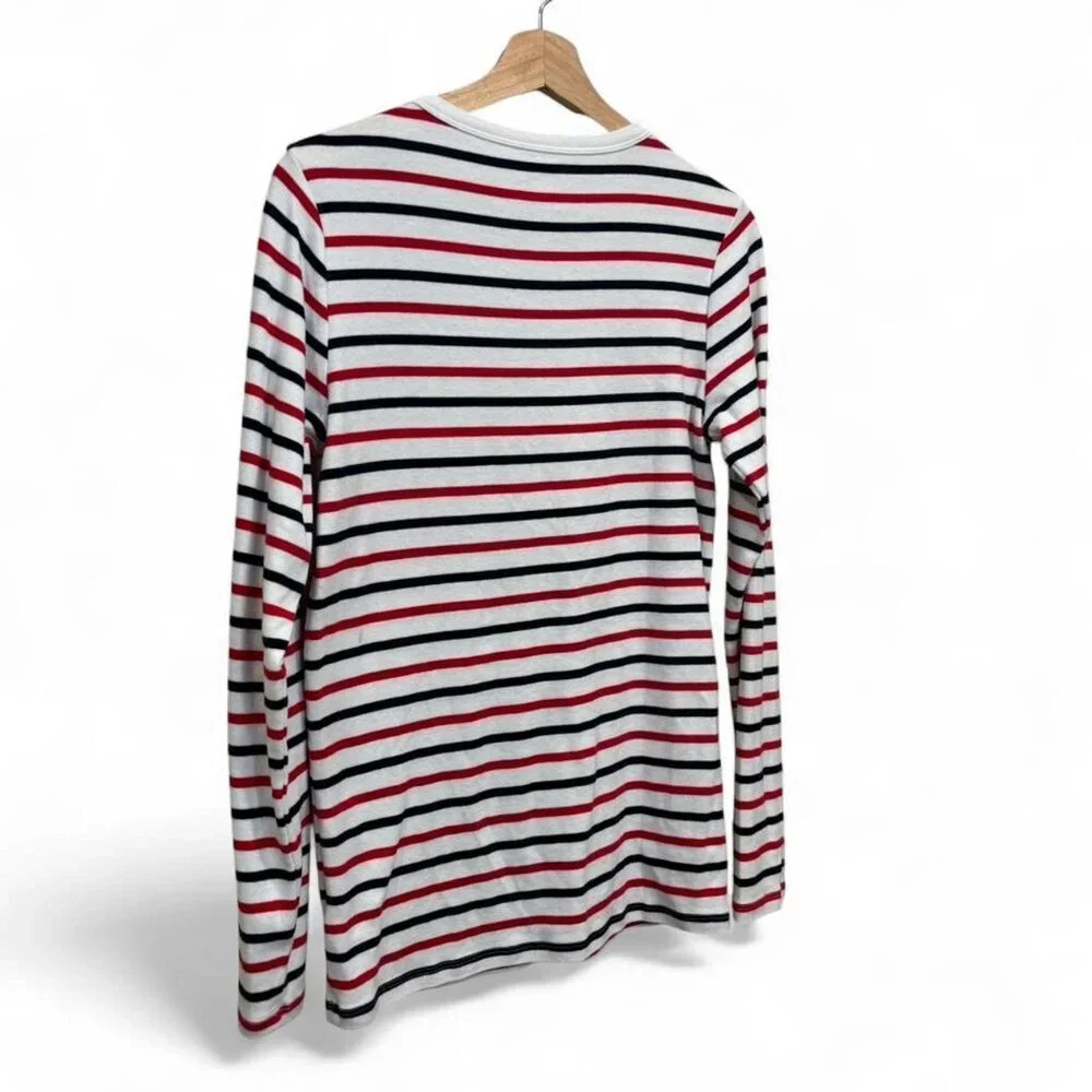 Gap Blue Striped Long Sleeve Shirt Size Large - Picture 2 of 4